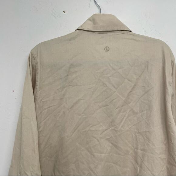 Christine Alexander Tan 3/4 Sleeve Button Up Blouse Bedazzled Womens M Bling - Picture 8 of 10